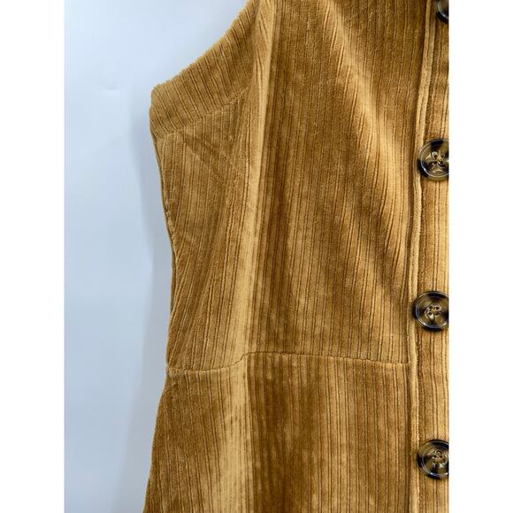 No Boundaries Juniors Womens Button Front Ribbed Corduroy Jumper Dress XL NEW - Picture 9 of 11